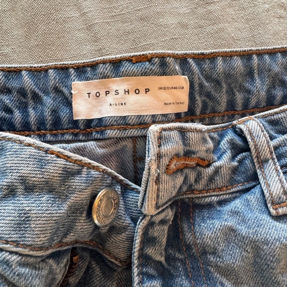 Topshop a-line style Denim shorts - Picture 3 of 3